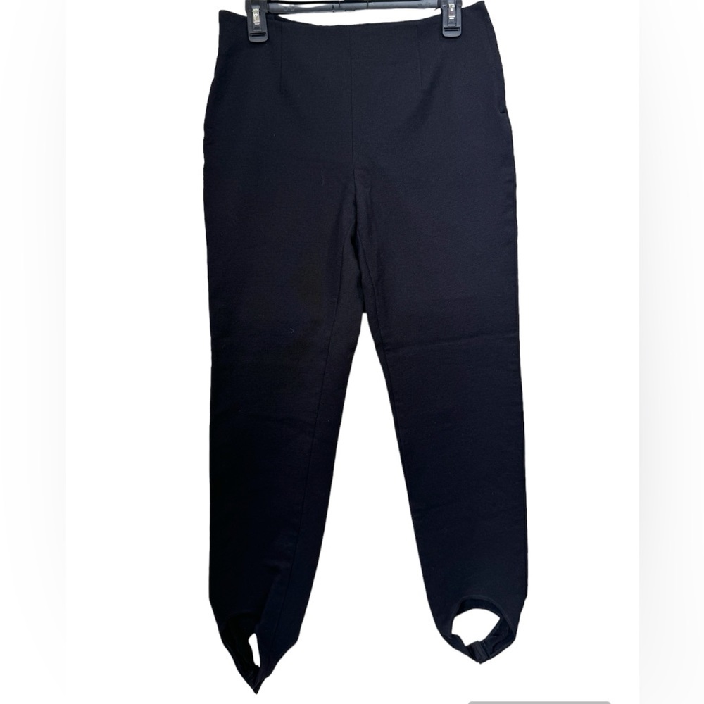JIL SANDER Stirrup Dress Pants Wool Straight Pocket Side Zip Self Fastener Feet